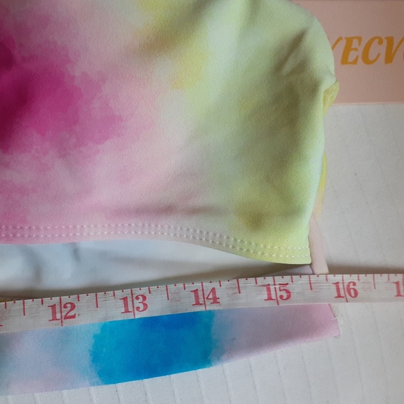 XL 80's Honeycomb Shirt Bikini Top Combo - Picture 9 of 16